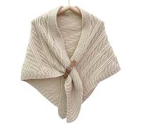 S-TROUBLE Écharpe Châle Triangulaire Boucle en Cuir Unique Châle Wraps pour Femmes Écharpe Châle Boucle Triangulaire Châle Wraps