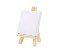 S-TROUBLE Mini chevalet en Bois Naturel pour Peinture, Dessin, Artisanat, Fournitures de Mariage, Bois de pin + Toile, 1, 1 Set