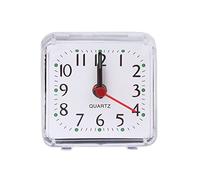 S-TROUBLE Mini Square Quartz Bip Alarme Réveil en Plastique Table De Voyage Voyage Voyage Portable