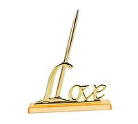 S-TROUBLE Stylo de Signature en métal Love avec Support pour stylos de Bureau de fiançailles nuptiales de Mariage