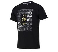 S - Tshirt Fff Collection Officielle Equipe De France De Football Noir Multicolore