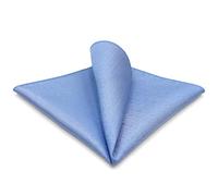 S&W SHLAX&WING Carré de poche homme couleur unie bleu clair et azur pour le bureau et les mariages
