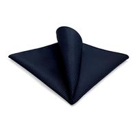 S&W SHLAX&WING Carré de poche homme couleur unie bleu élégant pour le bureau