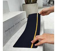 S&X Lot de 15 bandes antidérapantes pour marches d'escalier - 15 cm x 61 cm - Ruban antidérapant pré-découpé imperméable pour toutes les surfaces glissantes - Ruban adhésif antidérapant résistant aux
