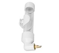 S Ylic Bouteille d'oiseau Mangeur Automatique avec Bew-Friendly Spout et Installation Easy (White)