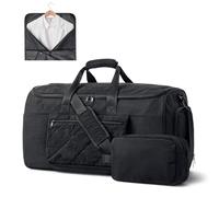 S-ZONE 50L 2 en 1 Sac à vêtements Convertible Nylon Unisexe avec Trousse de Toilette