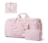 S-ZONE 50L 2 en 1 Sac à vêtements Convertible Nylon Unisexe avec Trousse de Toilette