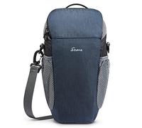 S-ZONE Sacoche d'appareil Photo DSLR/SLR étanche pour photographes Compatible avec Nikon, Canon, Sony, Noir foncé, Sac à Dos décontracté