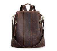 S-ZONE Sz10v040a Sac à dos pour femme (1 pièce), Marron foncé-4, M
