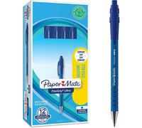 [S0190433-12] PAPER:MATE Lot de 12 Stylos bille FlexGrip Ultra Pointe Moyenne...