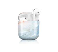 (S02) étui de protection universel pour AirPods 1re et 2e génération, effet marbre, antichoc et portable