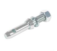 S07020800 Accessoire d'attelage pour tracteur pour attelage à 3 points, construction en métal robuste avec mécanisme de verrouillage, compatible avec divers