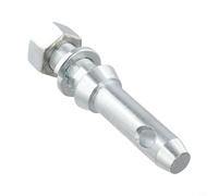 S07020800 Cat 1 Attelage de goupille d'attelage en métal pour tracteur, pièces d'attelage à 3 points avec mécanisme de verrouillage, accessoire de remorquage robuste, argenté