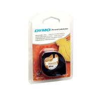Dymo Bande thermo-collante LetraTAG Blanc 1,2 cm x 2 m 1 cassette pour LT-100H, LT-100T, QX50, XR