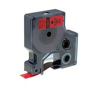 S0720570 Ruban 12 mm 7 m rouge Couleur du dessin : noir DYMO