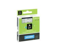 [S0720600/45020] DYMO D1 Cassettes à ruban blanc sur transparent 12mm/7 m