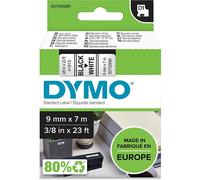 [S0720680] DYMO Cassettes de ruban encreur D1 noir/blanc 9 mm x 7 m