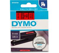 [S0720720] DYMO Cassette Ruban Titreuse D1 - 9 mm x 7,0 m Noir sur Rouge