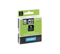 [S0720770] DYMO D1 Cassettes de rubans, noir sur transparent 6 mm/7 m
