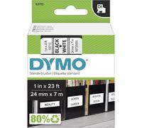 Dymo D1 - Standard Étiquettes - Noir sur blanc - 24mm x 7m, Ruban
