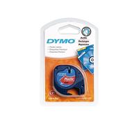 [S0721680/91223] DYMO Cassette Ruban LetraTag Polyester 12 mm x 4 m Noir sur ...