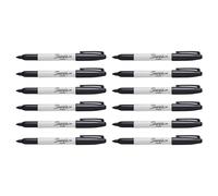 [S0810930-N-12] Sharpie Lot de 12 Marqueurs permanent FINE Pointe Ronde Noir