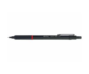 [S0949350] rotring Portemine rapid PRO NOIR Mat Métal Massif Mine 0,5 mm