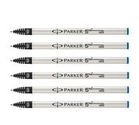 [S0959010-6] PARKER Lot de 6 Mines de rechange 5TH Pointe Fine Bleu