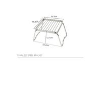 (S1 - sans sac) Grille de gril portable et pliable en acier inoxydable pour feu de camp, barbecue d'extérieur,