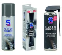 S100 Ensemble 3 pcs de nettoyant pour chaîne NETT.+ SPRAY HT DE GAMME
