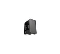 S100 TG - Tour - micro ATX - panneau latéral fenêtré (verre trempé) - pas d'alimentation (PS/2) - noir - USB/Audio