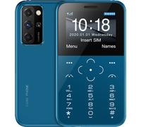 S10p Mini Card Téléphone portable 2g Gsm 800mah Ultra-mince petit portable bleu