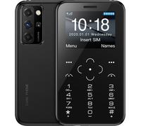 S10p Mini Card Téléphone portable 2g Gsm 800mah Ultra-mince petit portable Noir
