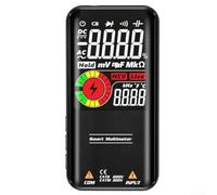 S11 9999 Compteur Multimètre numérique avec grand écran LCD de 8,9 cm et indice de sécurité CAT pour test de capacité de tension AC DC (Noir)