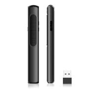 S12-PPT Flip Pen avec Touches latérales de Volume,Telecommande Ordinateur Powerpoint avec Volume de Lien Hypertexte, Télécommande de présentation du présentateur sans Fil 2,4 GHz