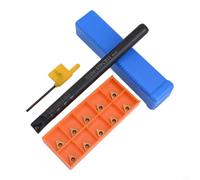 S12M-STFCR11 12 x 150 mm pour porte-outil de tournage interne CNC à droite + 10 inserts en carbure TCMT110204 pour le travail des métaux et la fabrication