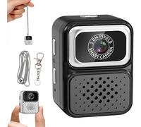 S130 Mini Digital Camera, 0.96-inch HD Travel Retro Compact CCD Thumb Camera, 1080p Small Portable Photo Video Cameras, for Travel, Concert, Study(Free 64GB Memory Card (Black)