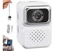 S130 Mini Digital Camera, 0.96-inch HD Travel Retro Compact Ccd Thumb Camera, Mini Cameras Keychain, Small Compact Micro Camaras for Travel, Concert, Travel Study Recording (128GB,White)