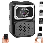 S130 Mini Digital Camera, 0.96-inch HD Travel Retro Compact Ccd Thumb Camera, Mini Cameras Keychain,Tiny Cameras, Porable Mini Digital Camers, for Students (Black,+32G)
