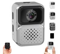 S130 Mini Digital Camera, 0.96-inch HD Travel Retro Compact Ccd Thumb Camera, Mini Cameras Keychain,Tiny Cameras, Porable Mini Digital Camers, for Students (Gray,+32G)