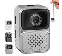 S130 Mini Digital Camera, 0.96-inch HD Travel Retro Compact Ccd Thumb Camera, Porable Mini Digital, Minis Keychain Camera, for Travel Study Recording for Student (Gray)