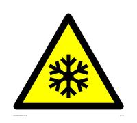 S15 Lot de 5 panneaux avec symbole de flocon de neige 150 x 150 mm