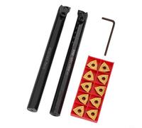 S16Q MWLNR08 et MWLNL08 Porte-outils de tournage 16 mm avec 10 inserts en carbure WNMG080404 pour la finition et la finition