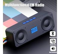 S18 Sans Fil Creative Bluetooth Haut-Parleur Intelligent Mobile Téléphone Audio Ordinateur Subwoofer En Plein Air Pratique Radio noir