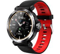 S18 Smartwatch Full Touch Fréquence cardiaque Tension artérielle Surveillance des informations d'appel Alarme Smart Bracelet rouge