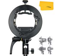 S2 Bowens Support de Flash pour AD200 Pro II AD400Pro AD300Pro, V1 V1Pro V100 Série, V860II, V860III, TT685II, TT350, TT600, Grande Poignée, Contrôle Précis de l'inclinaison