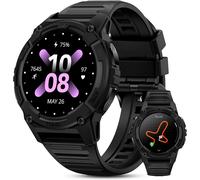 S2 Montre Connectée Homme Femme Gps,1.32"" Écran Toujours Activé Amoled 5Atm Étanche Boussole Baromètre Appel,Smartwatch 170+ Modes Sport Suivi Du Sommeil Fréquence Cardiaque (Noir)
