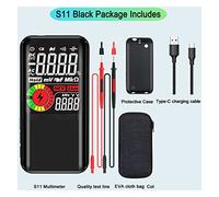 S20 numérique Emf Détecteur de rayonnement électromagnétique multimètre AC DC Voltmètre Ohm 9999 MultiMetro compte le testeur intelligent automatique Outil de mesure(S11)