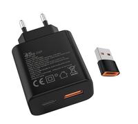 S25 S24Chargeur Rapide 45W USB-C 18W USB-A, Adaptateur pour Samsung Galaxy S25 S23 S22 S21 S20 S10 A56 A55 A54 A36 A35 Z Flip 6/5 iPhone 16 15/Pro/Pro Max/Plus Motorola Moto Google xiaomi Portable