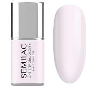 S252 Semilac - Vernis à ongles UV 3 en 1 - En une étape - Rose laiteux - 7 ml - Vernis à ongles gel UV 3 en 1 - Idéal pour les ongles naturels - Longue durée